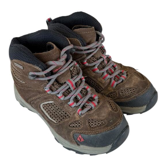 Boys Vasque Breeze III Hiking Boots Brown Waterproof Size 2 - Picture 2 of 12